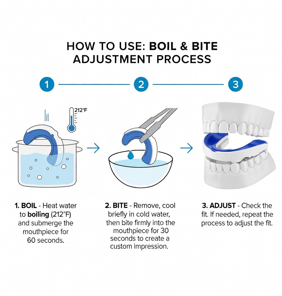 VitalSleep Adjustable Anti Snoring Mouthpiece FDA Cleared, USA Made