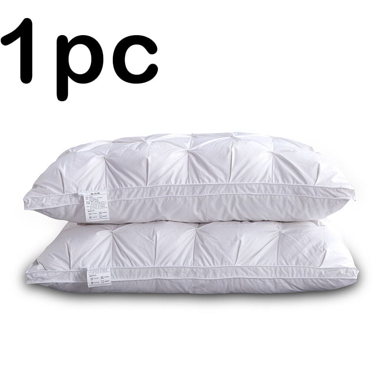 Apex Elite 95% Pure White Goose Down Pillow - 950g High-Density Cushioning (Single Piece - 48x74cm)