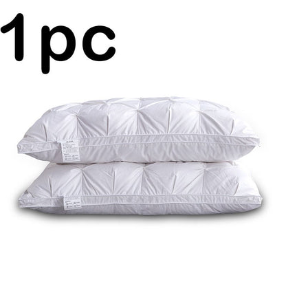 Apex Elite 95% Pure White Goose Down Pillow - 950g High-Density Cushioning (Single Piece - 48x74cm)