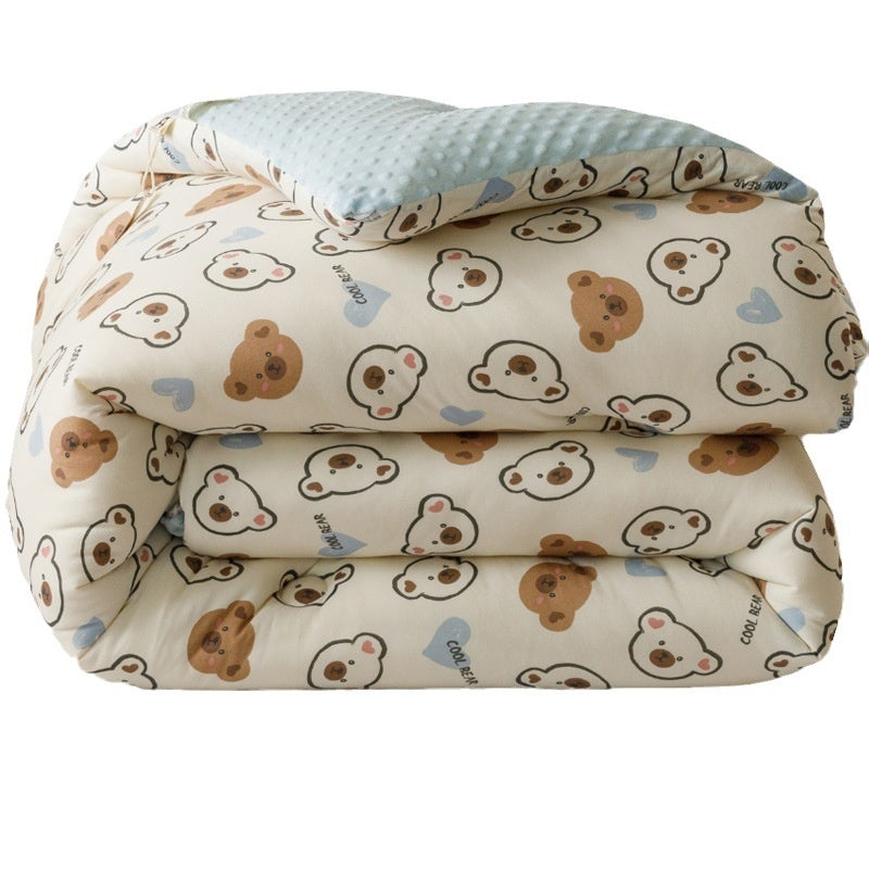 Beanie Velvet Soybean Fiber Duvet | A-Grade Knitted Cotton Quilt