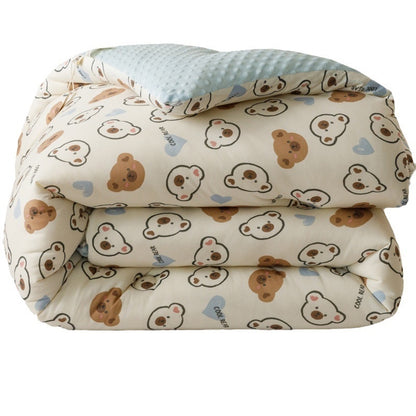 Beanie Velvet Soybean Fiber Duvet | A-Grade Knitted Cotton Quilt