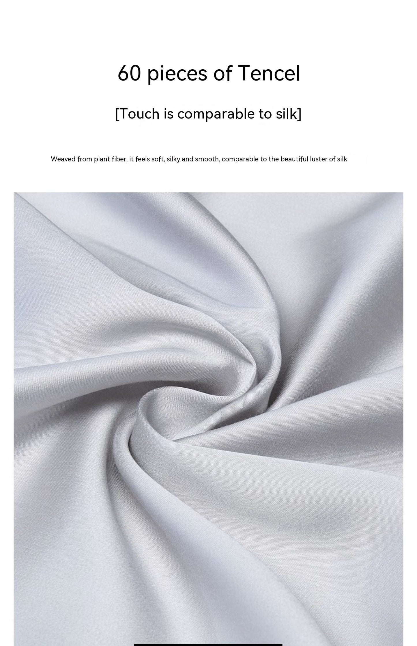 60S Pure Tencel Lyocell Silk-Soft Pillowcase Set (Pair)
