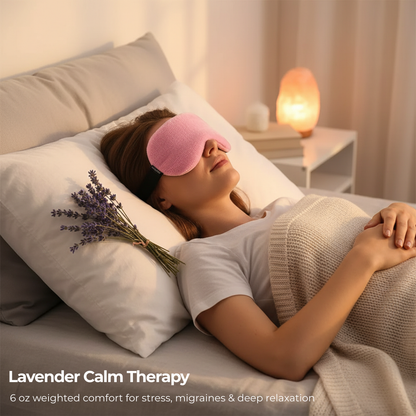 CalmLav™ Lavender Weighted Eye Mask  Hot & Cold Therapy