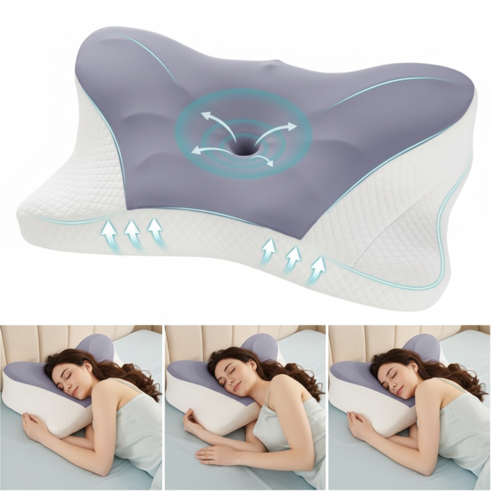 ErgoContour™ Cervical Pillow  Dual Height Memory Foam