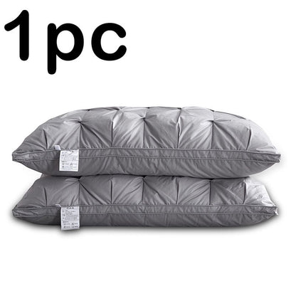 Apex Elite 95% Pure White Goose Down Pillow - 950g High-Density Cushioning (Single Piece - 48x74cm)