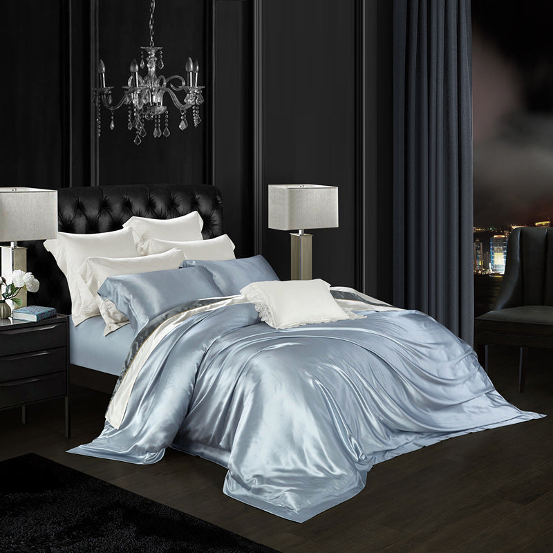LuxeSilk™ 22 Momme 100% Mulberry Silk 4-Piece Bedding Set