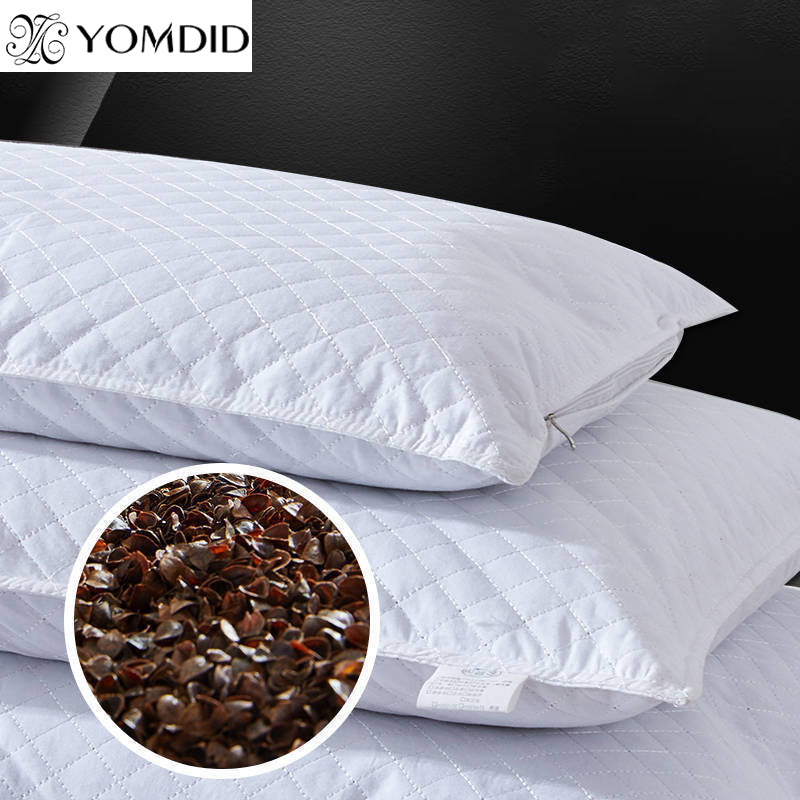 Compact Organic Buckwheat Husk Support Pillow