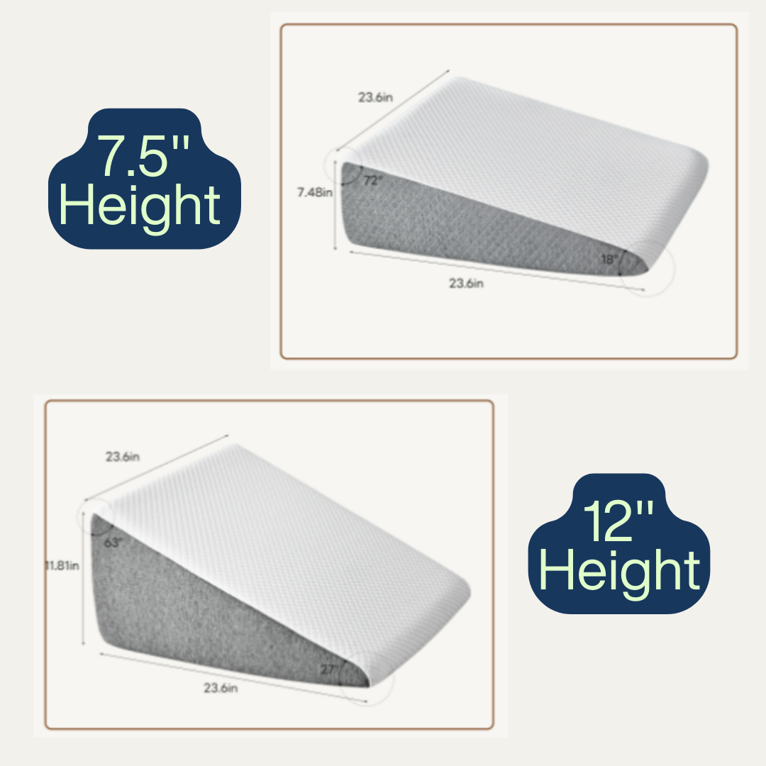 ElevateRest™ Bed Wedge Pillow  Adjustable Memory Foam