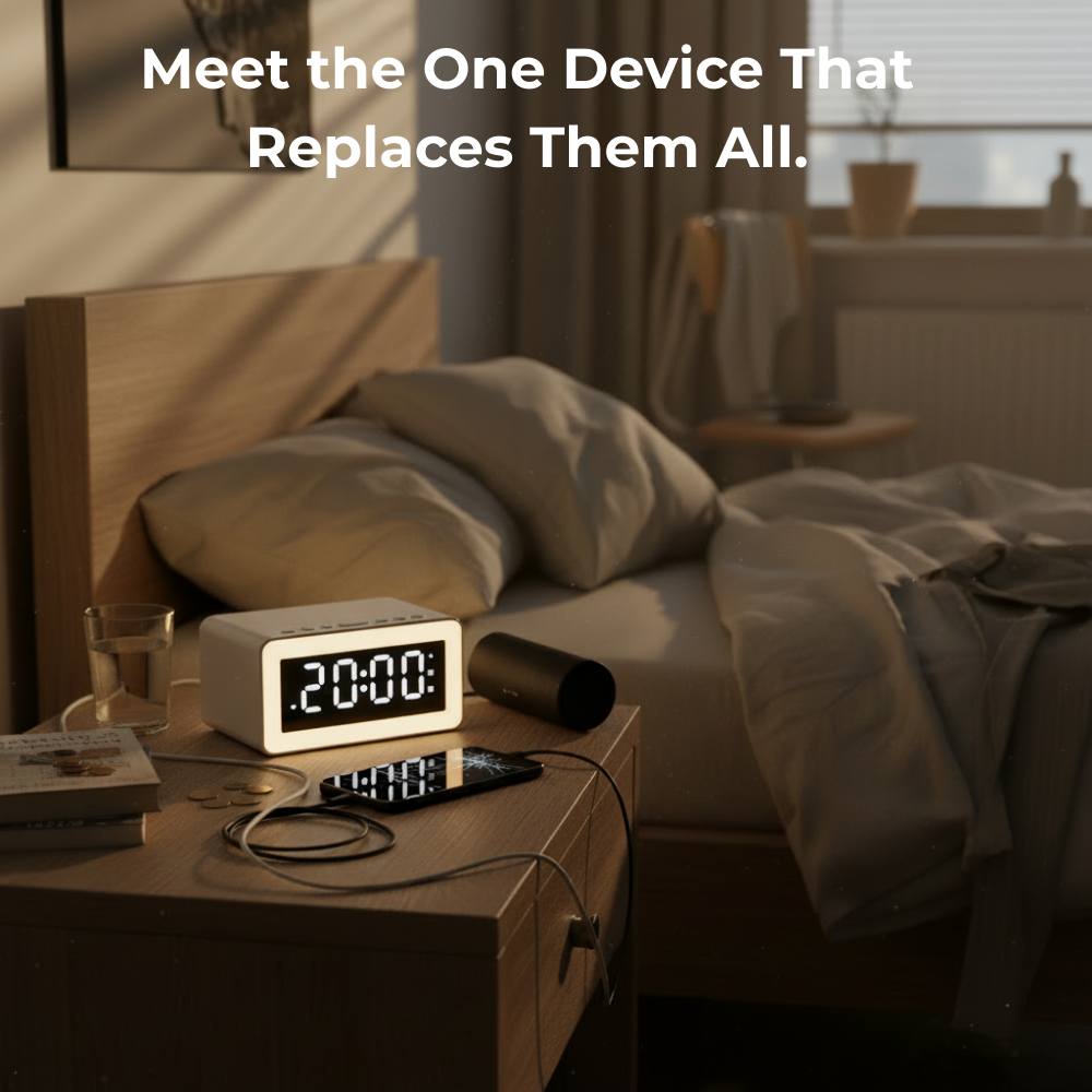 SleepDock™ Sound Machine & Wireless Charger