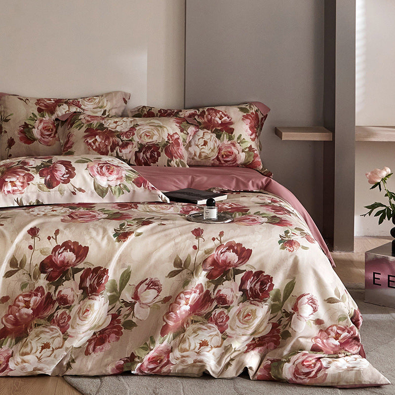 Botanical Bloom: 60S Digital Printed Tencel™ Lyocell Bedding Set