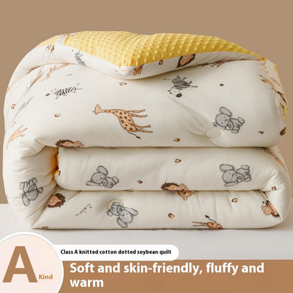 Beanie Velvet Soybean Fiber Duvet | A-Grade Knitted Cotton Quilt