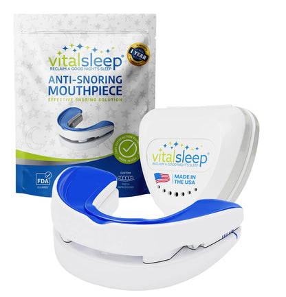 VitalSleep Adjustable Anti Snoring Mouthpiece  FDA Cleared, USA Made