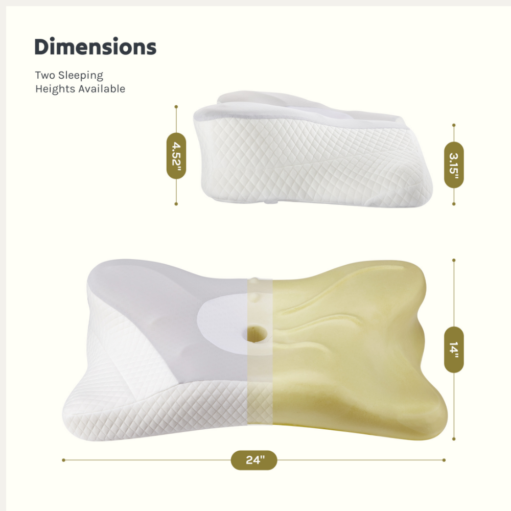 ErgoContour™ Cervical Pillow  Dual Height Memory Foam