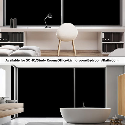 Sleep Blackout Window Film 100% Light Blocking Privacy Tint