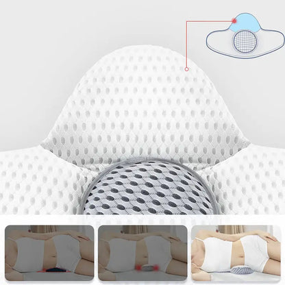 3D Buckwheat Lumbar Support Sleep Pillow