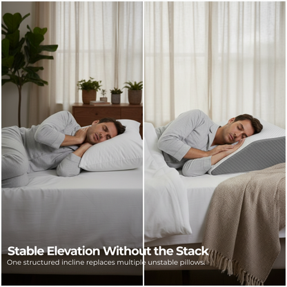 ElevateRest™ Bed Wedge Pillow  Adjustable Memory Foam
