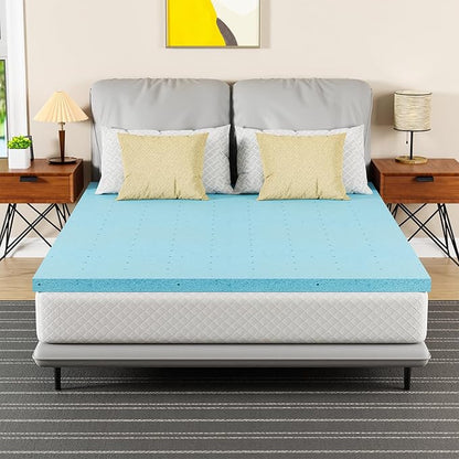 Cooling Gel Memory Foam Topper Queen (2”)