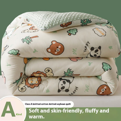 Beanie Velvet Soybean Fiber Duvet | A-Grade Knitted Cotton Quilt