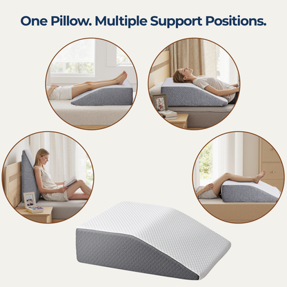 ElevateRest™ Bed Wedge Pillow  Adjustable Memory Foam