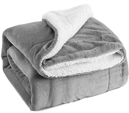 Monarch Cozy Dual-Sided Sherpa Lamb Fleece Blanket - Premium Soft Flannel & Lamb Cashmere Throw (130x160 cm)