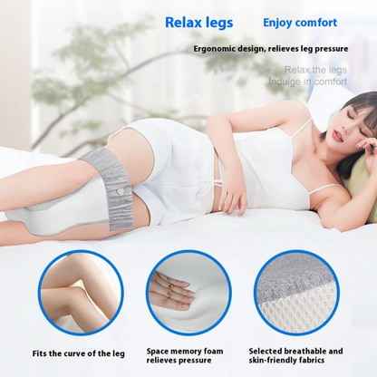 Memory Foam Knee Pillow with Adjustable Strap