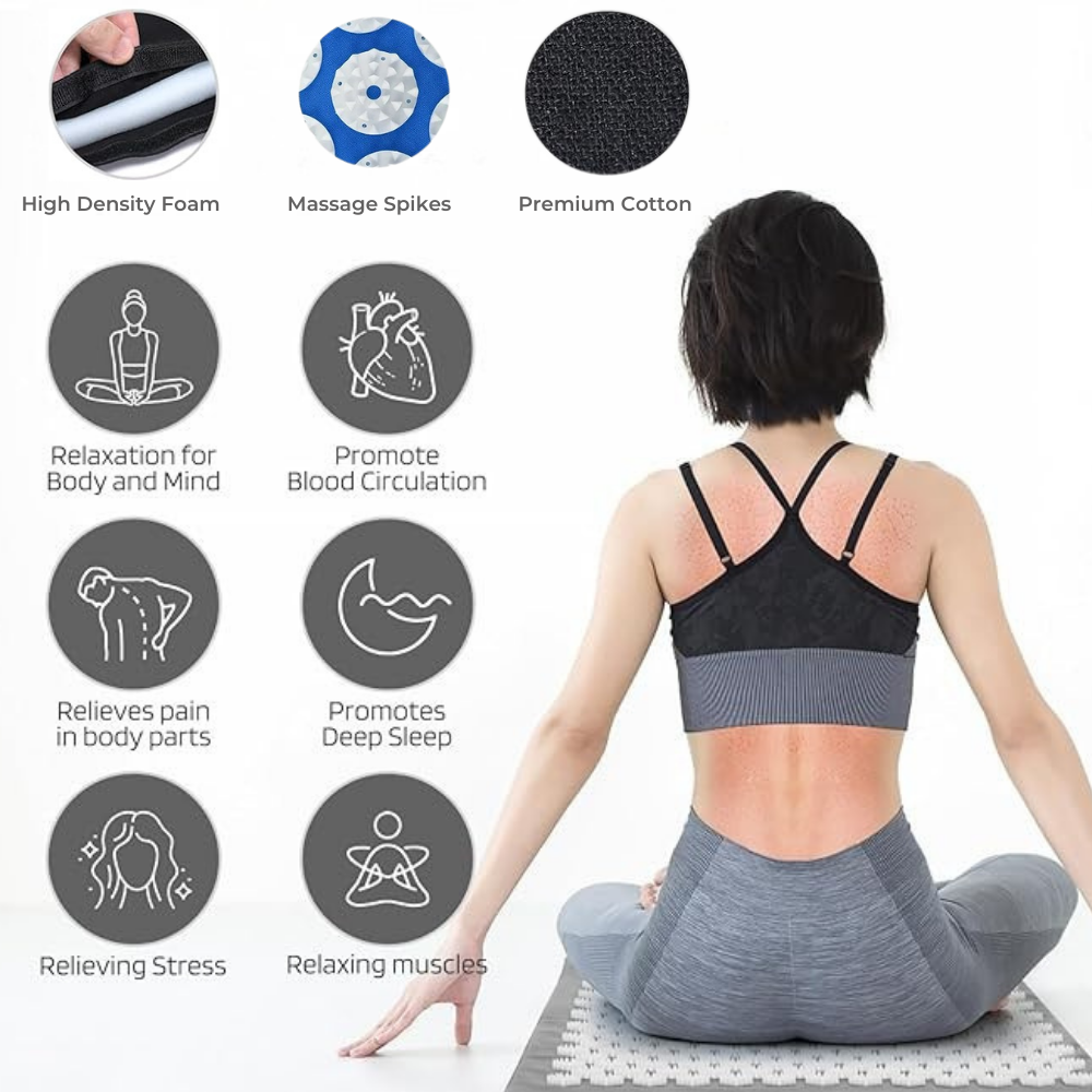 Acupressure Mat & Pillow Set