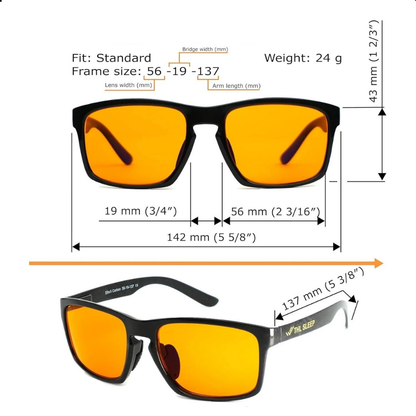 Amber Blue Light Blocking Glasses for Better Sleep