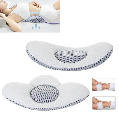 3D Buckwheat Lumbar Support Sleep Pillow