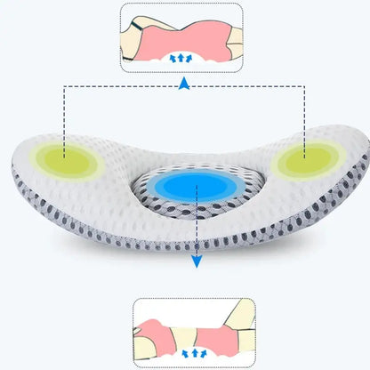 3D Buckwheat Lumbar Support Sleep Pillow