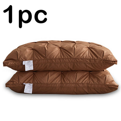 Apex Elite 95% Pure White Goose Down Pillow - 950g High-Density Cushioning (Single Piece - 48x74cm)