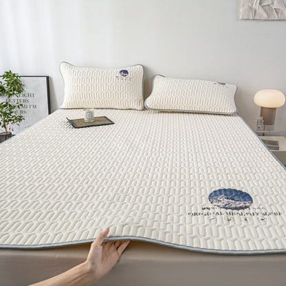 Vera Core Thickened 0.4cm Latex Cooling Bed Sheet Set - 3-Piece Ice Silk Summer Sheet & Pillowcase Collection