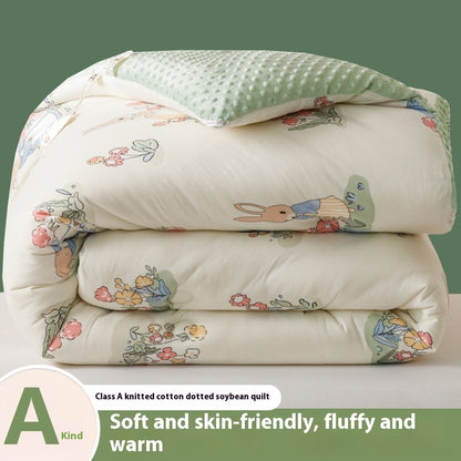 Beanie Velvet Soybean Fiber Duvet | A-Grade Knitted Cotton Quilt