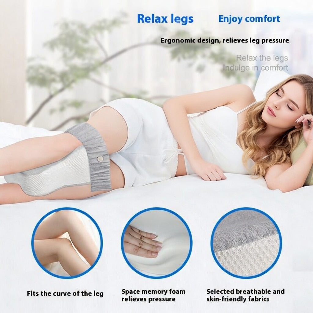 Memory Foam Knee Pillow with Adjustable Strap