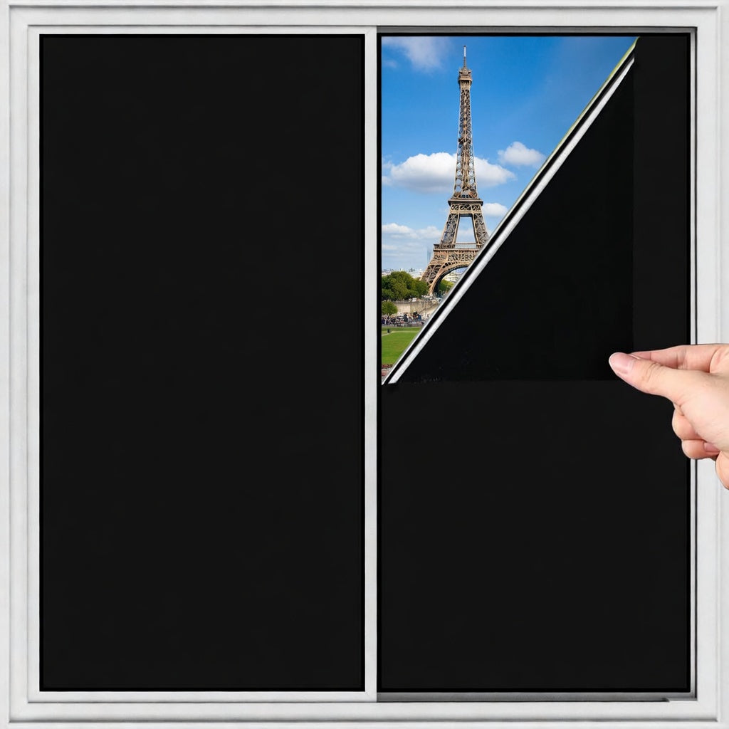 Sleep Blackout Window Film 100% Light Blocking Privacy Tint