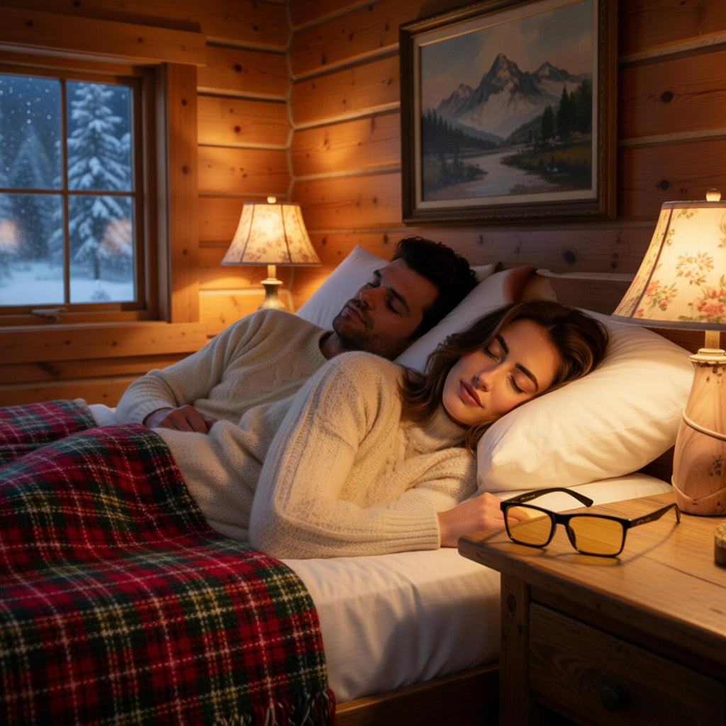 Amber Blue Light Blocking Glasses for Better Sleep