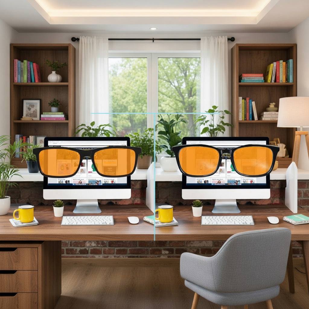 Amber Blue Light Blocking Glasses for Better Sleep