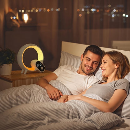Smart Sunrise Alarm Clock with White Noise, Bluetooth Speaker & RGB Sleep Light