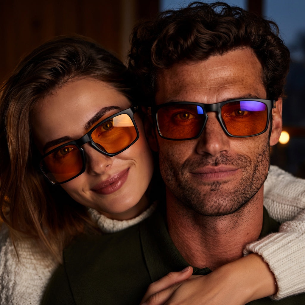 Amber Blue Light Blocking Glasses for Better Sleep