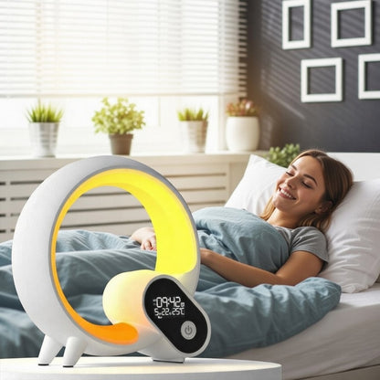Smart Sunrise Alarm Clock with White Noise, Bluetooth Speaker & RGB Sleep Light
