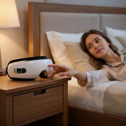 Smart Heated Eye Massager with Air Compression & Vibration
