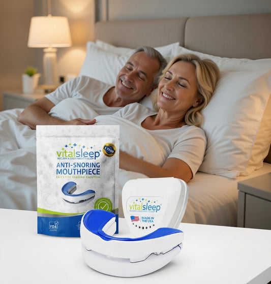 VitalSleep Adjustable Anti Snoring Mouthpiece  FDA Cleared, USA Made