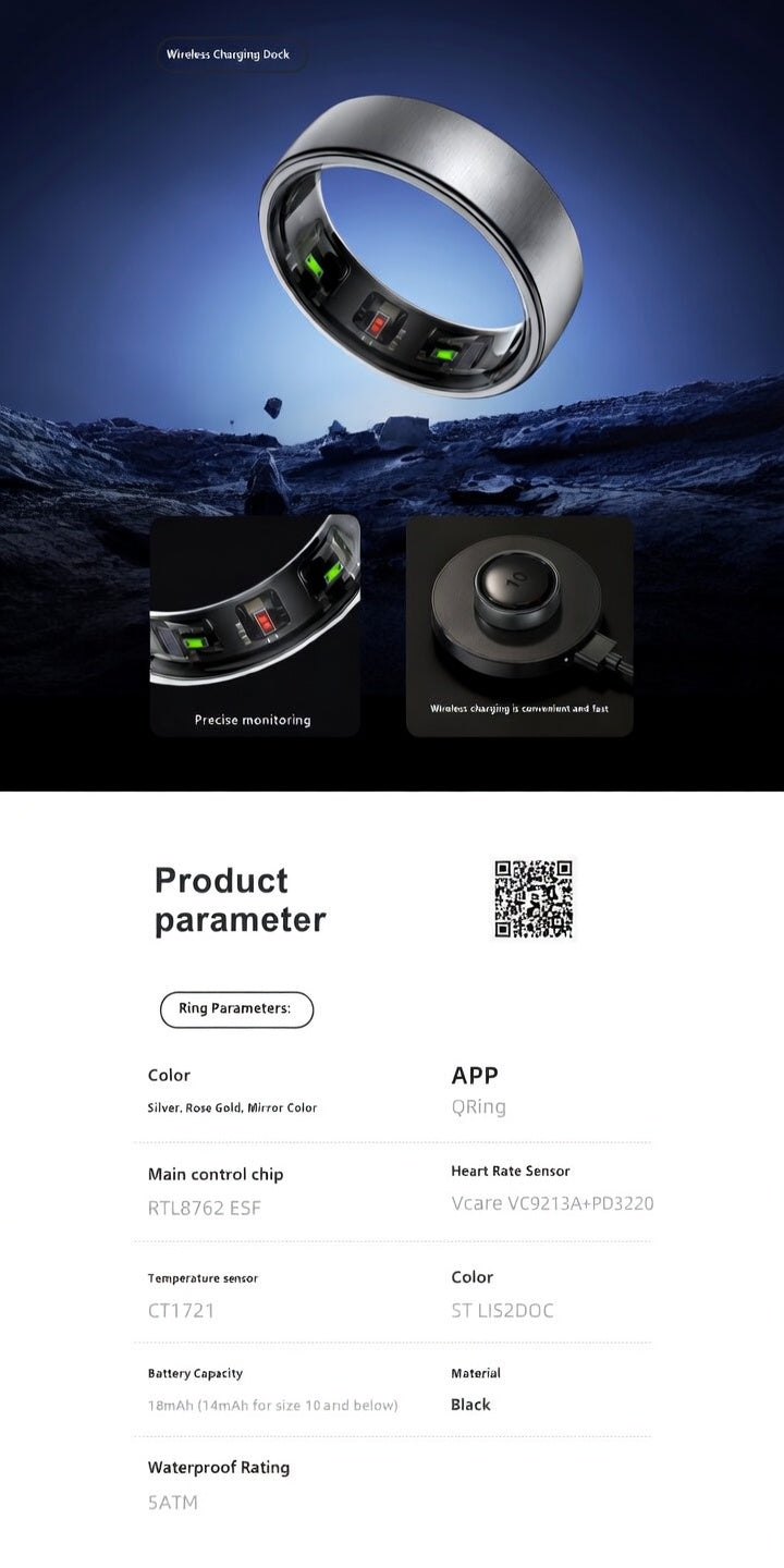 SleepSense™ Smart Ring – Sleep & Recovery Tracker