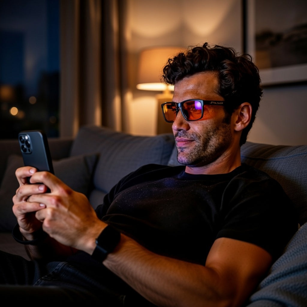 Amber Blue Light Blocking Glasses for Better Sleep